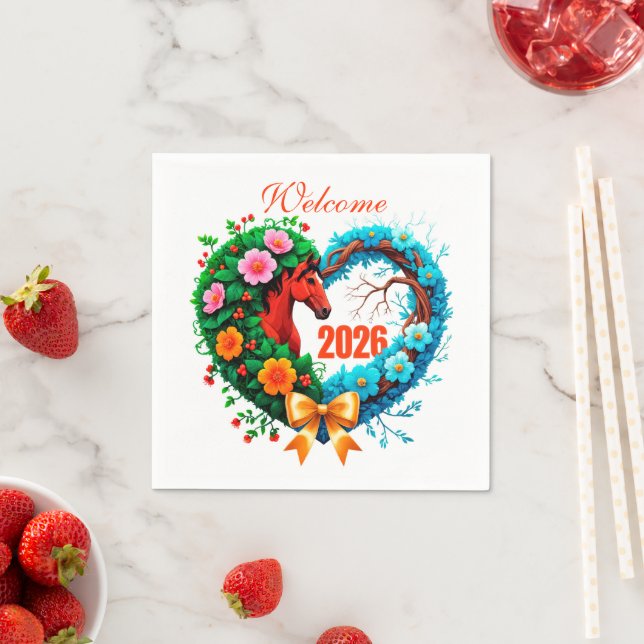 Servilleta De Papel Welcome 2026 (In situ)