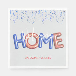 Servilleta De Papel Welcome Home Patriotic Military Hero Party