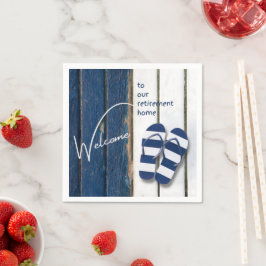 Servilleta De Papel Welcome to our Retirement Home Beach Themed