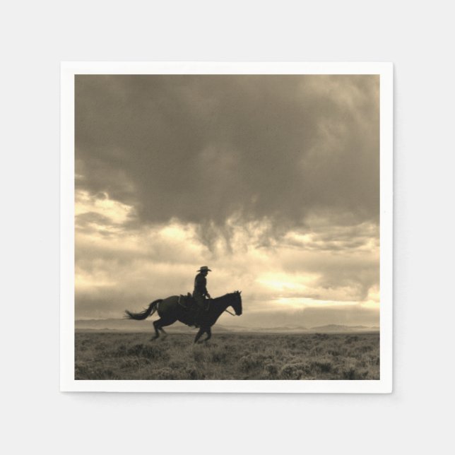 Servilleta de papel Western Cowboy (Anverso)