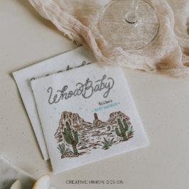 Servilleta De Papel Western Cowboy Boy Baby Shower