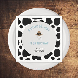 Servilleta De Papel Western Cowboy Rodeo Cow Print Boy Baby Shower