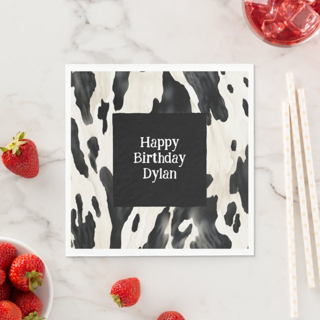 Servilleta De Papel Western Farm Animal Cow (In situ)