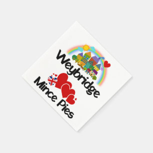 Servilleta De Papel Weybridge, Surrey UK, ama a Mince Pies