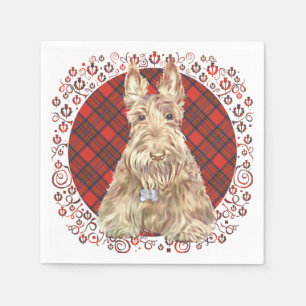 Servilleta De Papel Wheaten Scottie Tartan