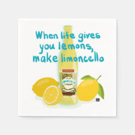 Servilleta De Papel When Life Gives You Lemons - Make Limoncello