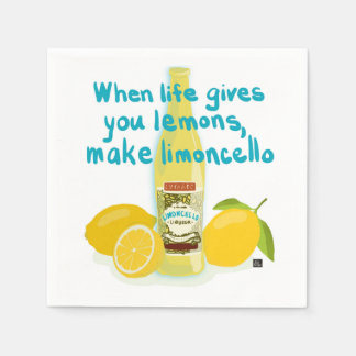 Servilleta De Papel When Life Gives You Lemons - Make Limoncello