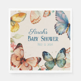 Servilleta De Papel Whimical Butterfly Garden Fairtale
