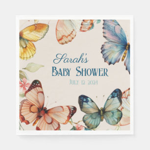 Servilleta De Papel Whimical Butterfly Garden Fairtale