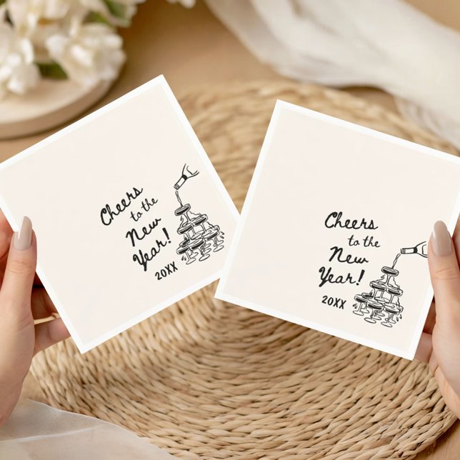 Servilleta De Papel Whimsical Disco Ball New Year's Eve Party (Subido por el creador)