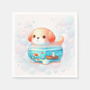 Servilleta De Papel Whimsical Dog Adventure Birday