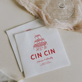 Servilleta De Papel Whimsical Doodle Boda