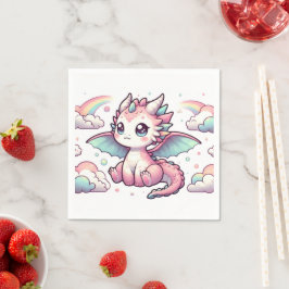 Servilleta De Papel Whimsical Fairytale Dragon Baby Shower
