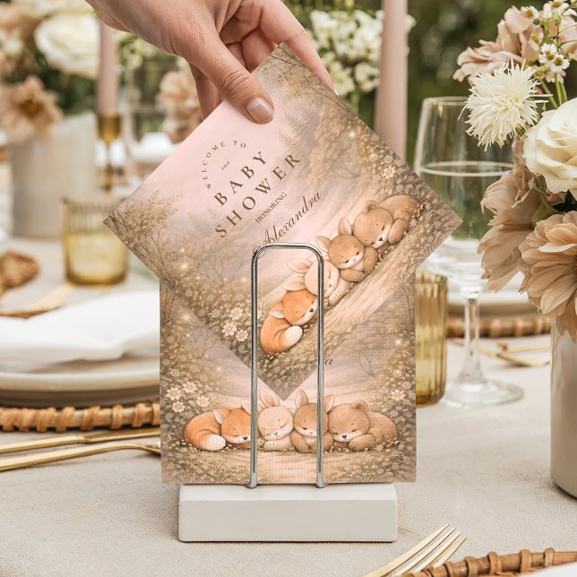 Servilleta De Papel Whimsical Forest Friends Baby Shower (Subido por el creador)