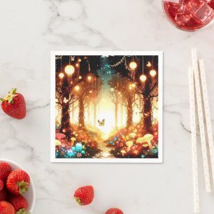 Servilleta De Papel Whimsical Fun Encantado Baby Shower Forestal