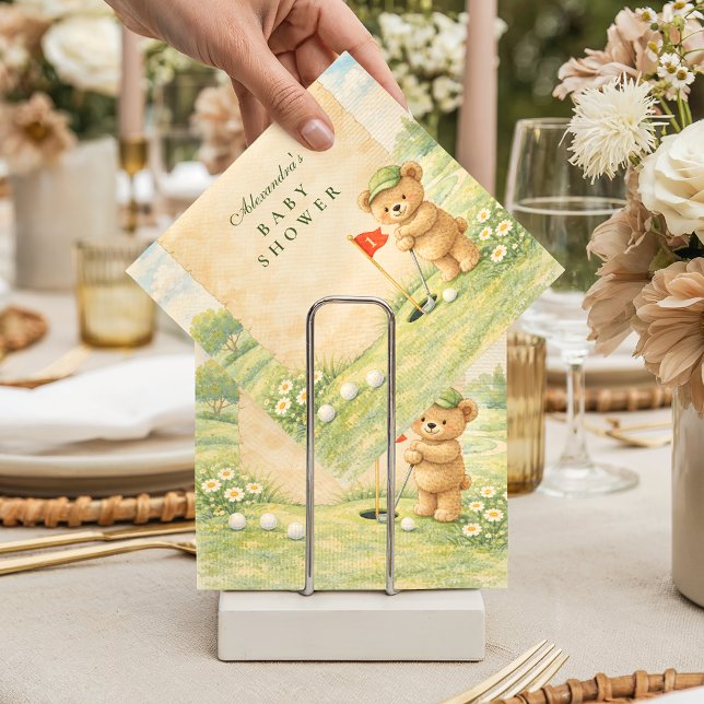 Servilleta De Papel Whimsical Golf Story Baby Shower (Subido por el creador)