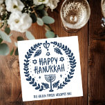 Servilleta De Papel Whimsical Hanukkah Holiday Menorah Dreidel Persona<br><div class="desc">¡Perfecto personalizado lindo Hanukkah fiesta servilleta! ¡La mano hizo arte para ti! Perfecto para un invierno, hanukkah, fiesta de vacaciones u otros eventos. ¡TODO PERSONALIZABLE! Haga clic en "Personalizar" para editar el texto. Haga clic en "editar usando la herramienta de diseño" para ajustar las fuentes, colores y colocaciones. (también revisa...</div>