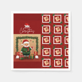 Servilleta De Papel Whimsical Holiday Cheer Napkin