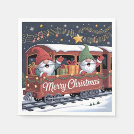 Servilleta De Papel Whimsical Jolly Gnomes Musical Express