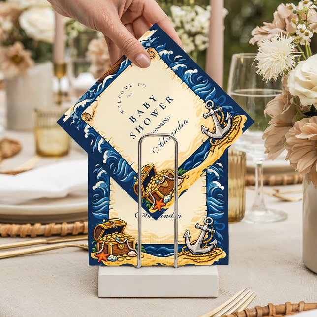 Servilleta De Papel Whimsical Pirate Ship Adventure Baby Shower (Subido por el creador)