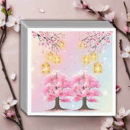 Servilleta De Papel Whimsical Sakura Cherry Blossom Tree Baby Shower