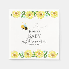 Servilleta De Papel Whimsical Sweet Honey Bee Baby Shower