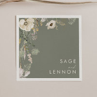 Whimsical Wildflower Meadow | Sage Green Boda