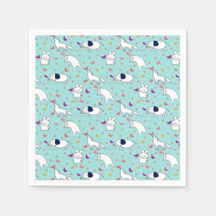Servilleta De Papel Whimsical Wildlife Wonderland