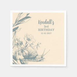 Servilleta De Papel Whimsical Wonderland Garden Tea Birday