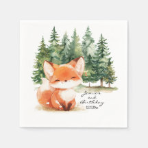 Whimsical Woodland Baby Fox 2º cumpleaños