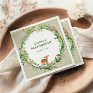 Servilleta De Papel Whimsical Woodland Wreath