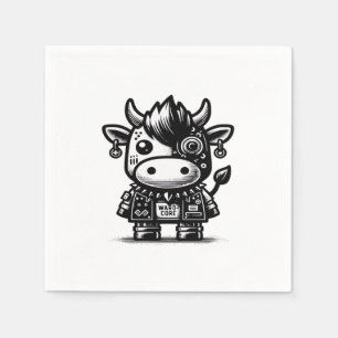 Servilleta De Papel Whimsigog Cyborg Vintage Art Design Classic