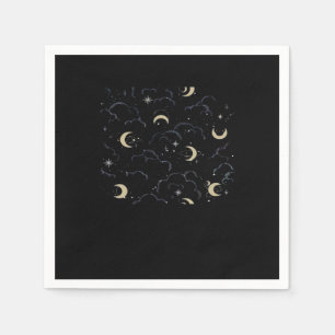 Servilleta De Papel Whimsigoth Clouds Sun Moon Witchen