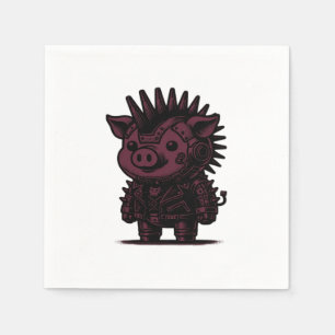 Servilleta De Papel Whimsigoth Cyborg Sloth Vintage Art Design Classic