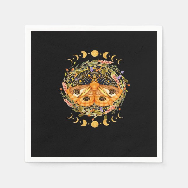 Servilleta De Papel Whimsigoth Moth Classic (Anverso)