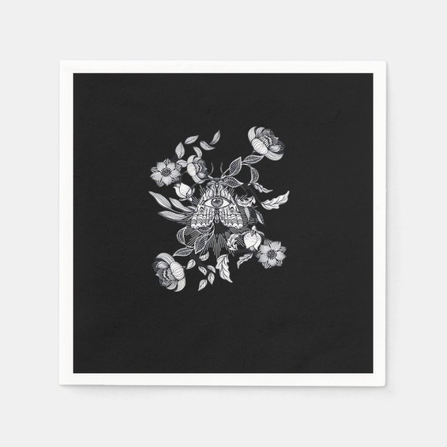 Servilleta De Papel Whimsigoth Moth ・ Grunge Fairy Classic (Anverso)