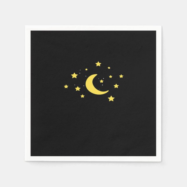 Servilleta De Papel Whimsigoth Night Sky Sun Moon Witchen (Anverso)