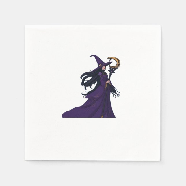 Servilleta De Papel Whimsigothic Moon Witch (Anverso)