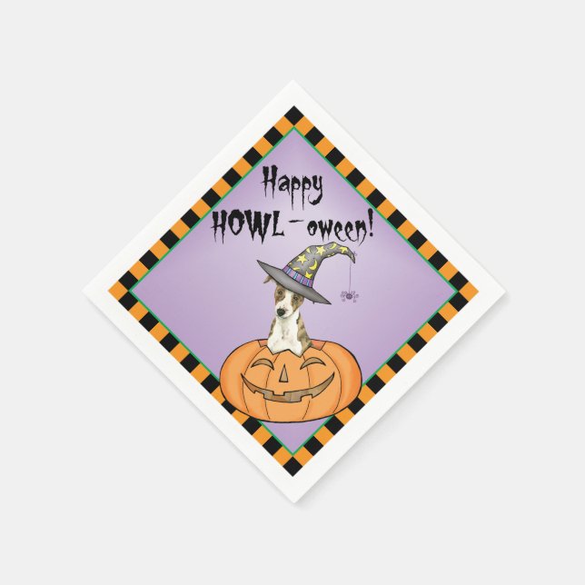 Servilleta De Papel Whippet de Halloween (Borde)