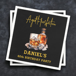Servilleta De Papel Whisky Envejecido a la Perfección Cumpleaños 60