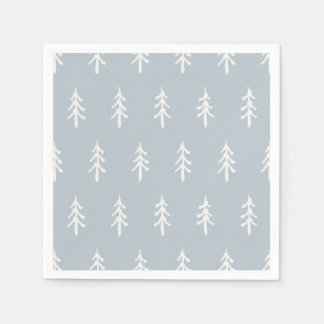 Servilleta De Papel Whispering Pines - Fog Blue