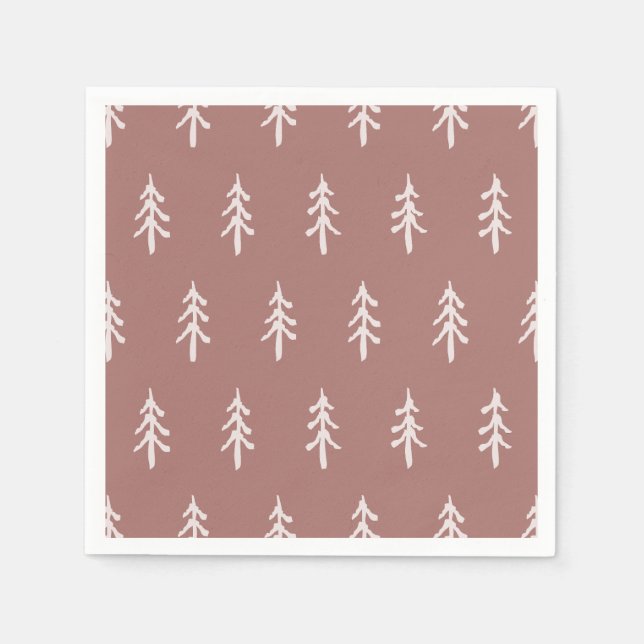 Servilleta De Papel Whispering Pines - Soft Rosewood (Anverso)