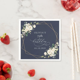 Servilleta De Papel White Flowers, Cream Flowers, Boho, Birthday