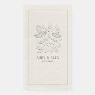 Servilleta De Papel White Haven Boda Ecru Cena Papeles