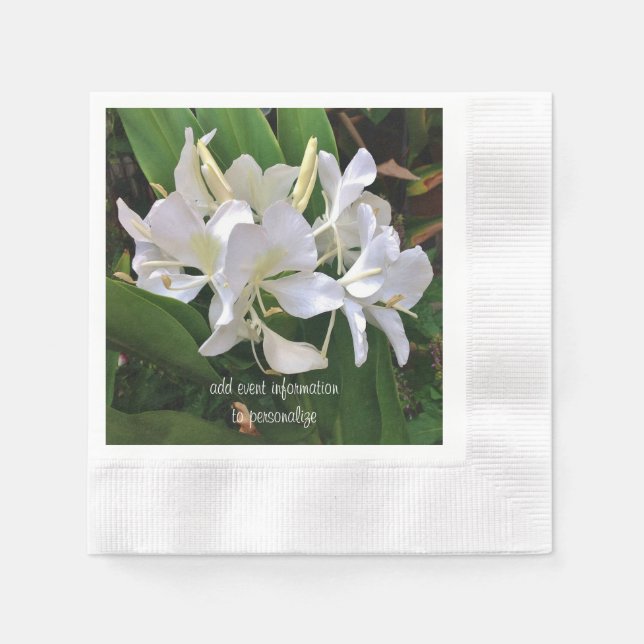 Servilleta De Papel White Lily Napkins (Anverso)