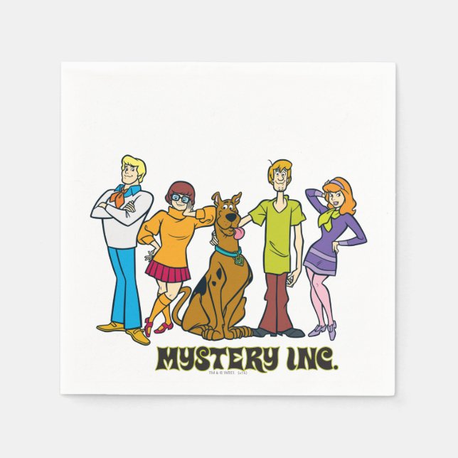 Servilleta De Papel Whole Gang 12 Mystery Inc (Anverso)