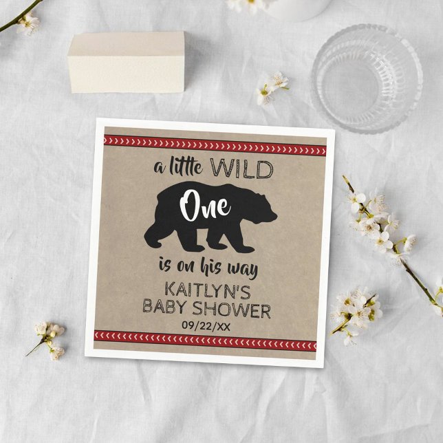 Servilleta De Papel Wild One Boys Baby Shower (Subido por el creador)