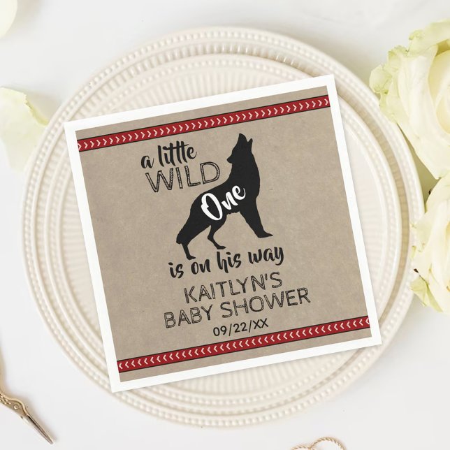 Servilleta De Papel Wild One Boys Baby Shower (Subido por el creador)
