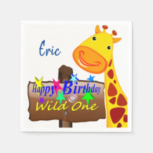 Servilleta De Papel Wild One Happy Birthday Paper Napkins Eric