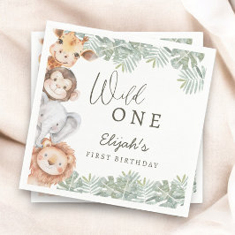 Servilleta De Papel Wild One Safari Boy's 1st Birthday